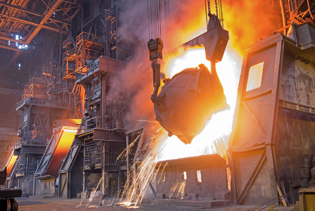 Intercambiadores de calor en la industria pesada y el metal